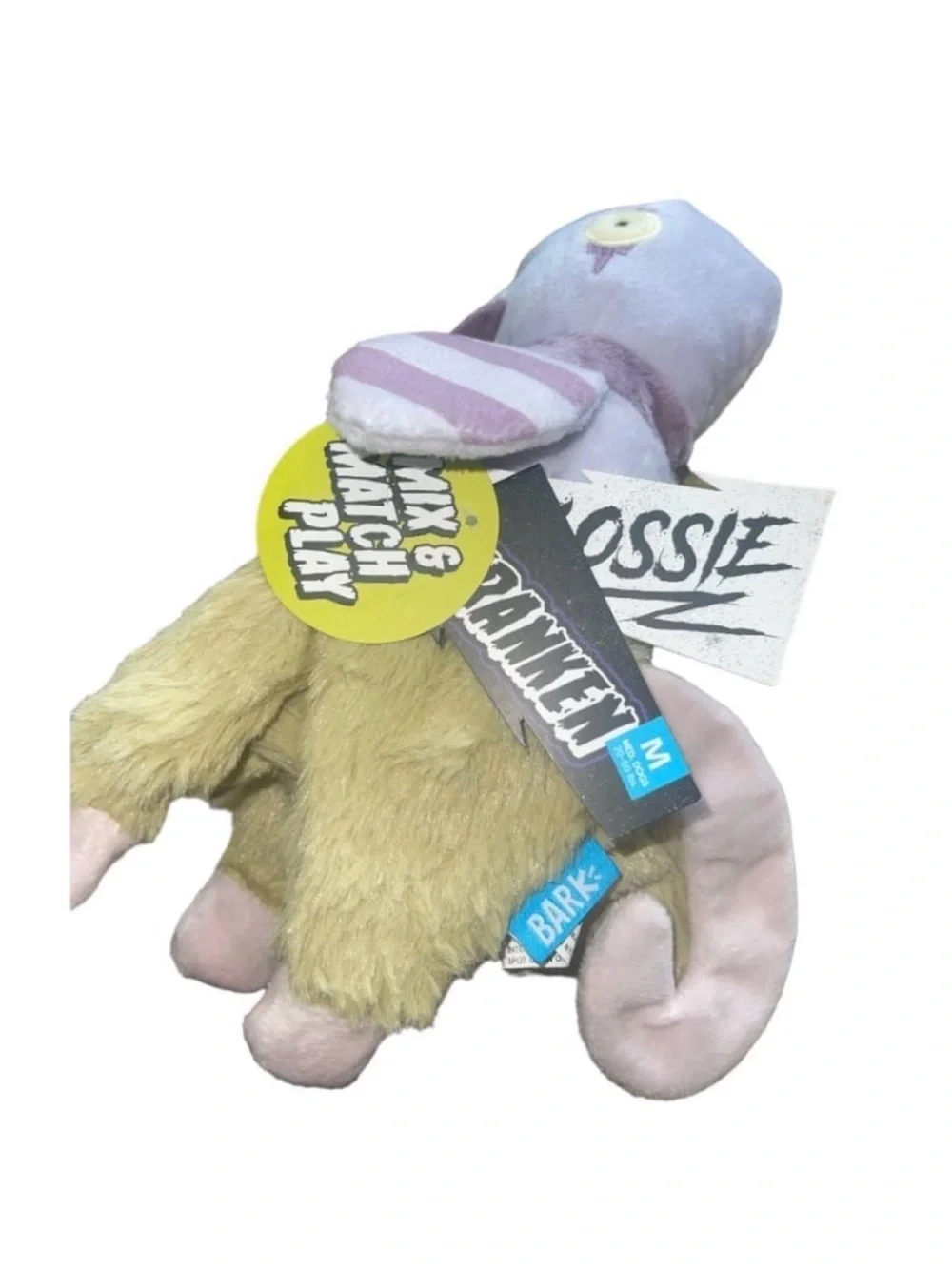 Bark Box Frankenstein Flossie Halloween Mix & Match Play Plush Dog Toy